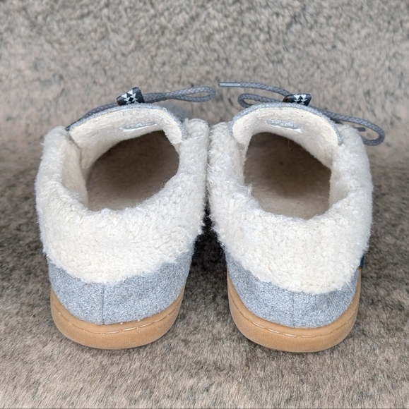 Pendleton Caravan Cabin Fold Wool Slipper Grey Women's 8 - Picture 5 of 12